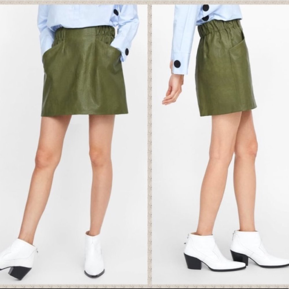 ZARA Faux Leather Skirt